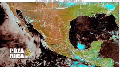 formacion de tormenta en el Golfo de Mexico