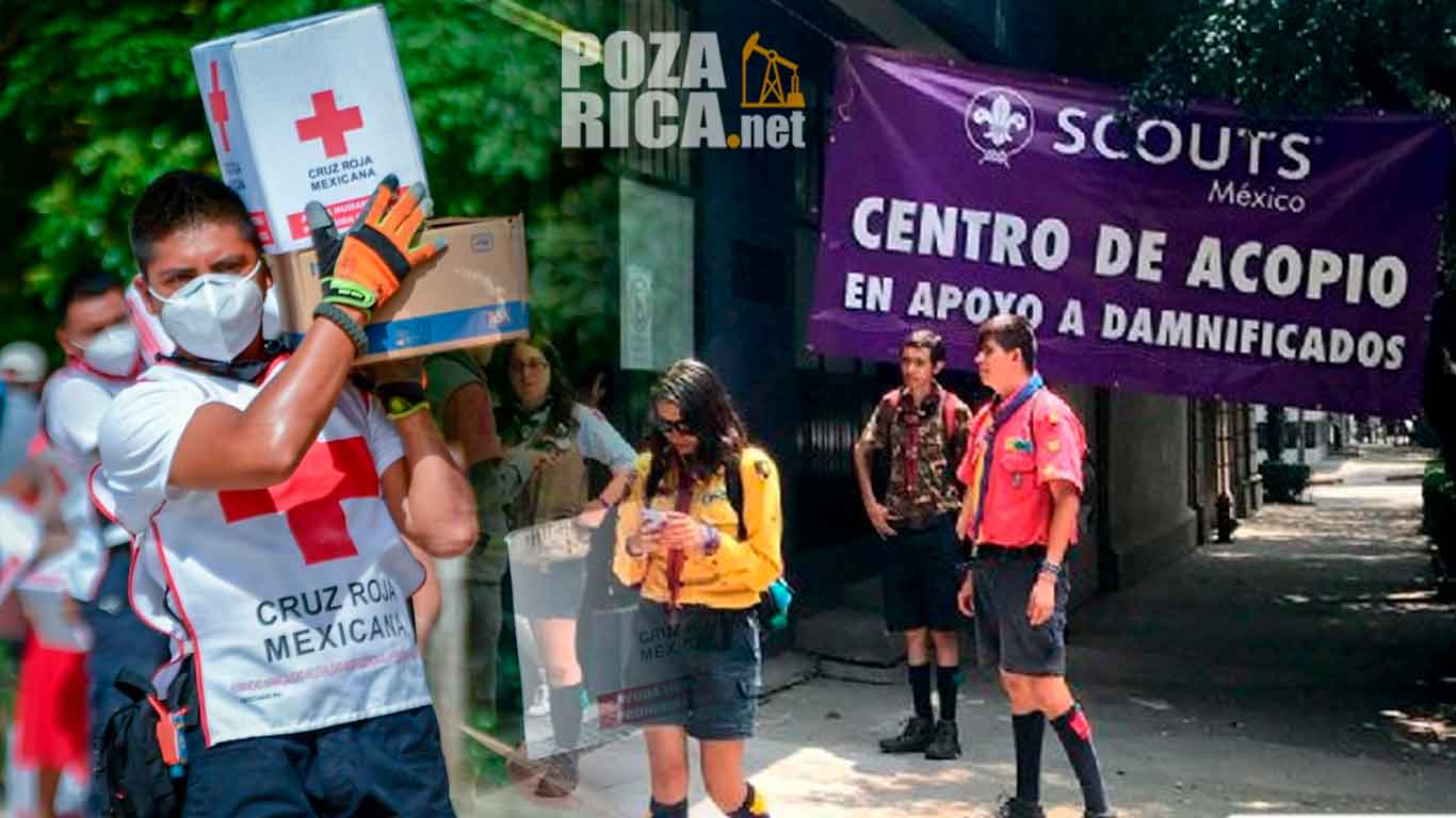 Scouts de México se unen a Cruz Roja en apoyo a damnificados por Huracán 'Otis' en Guerrero