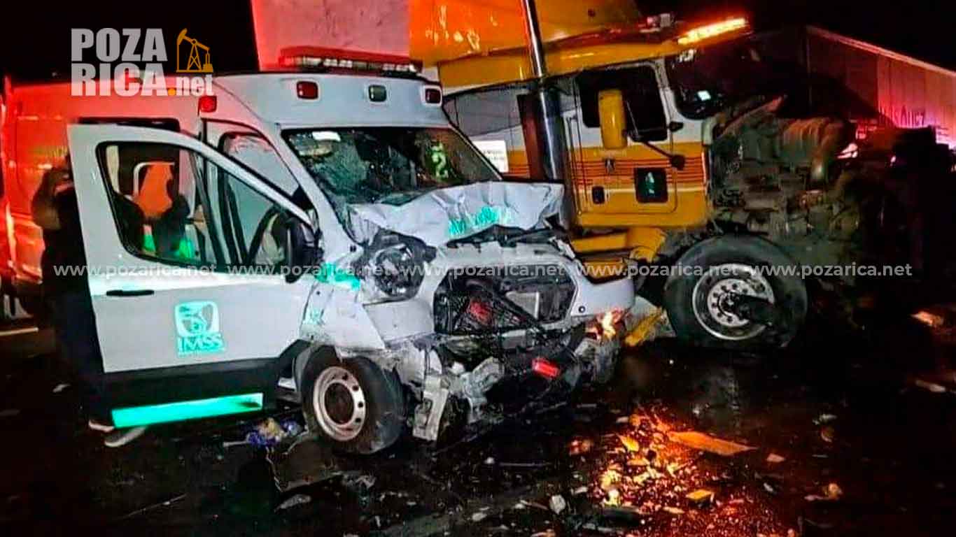Paciente Muere Tras Colisión entre Ambulancia y Tráiler