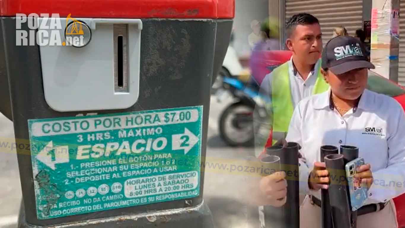 Locatarios del Mercado Poza Rica Retiran Parquímetros Instalados Sin Consulta