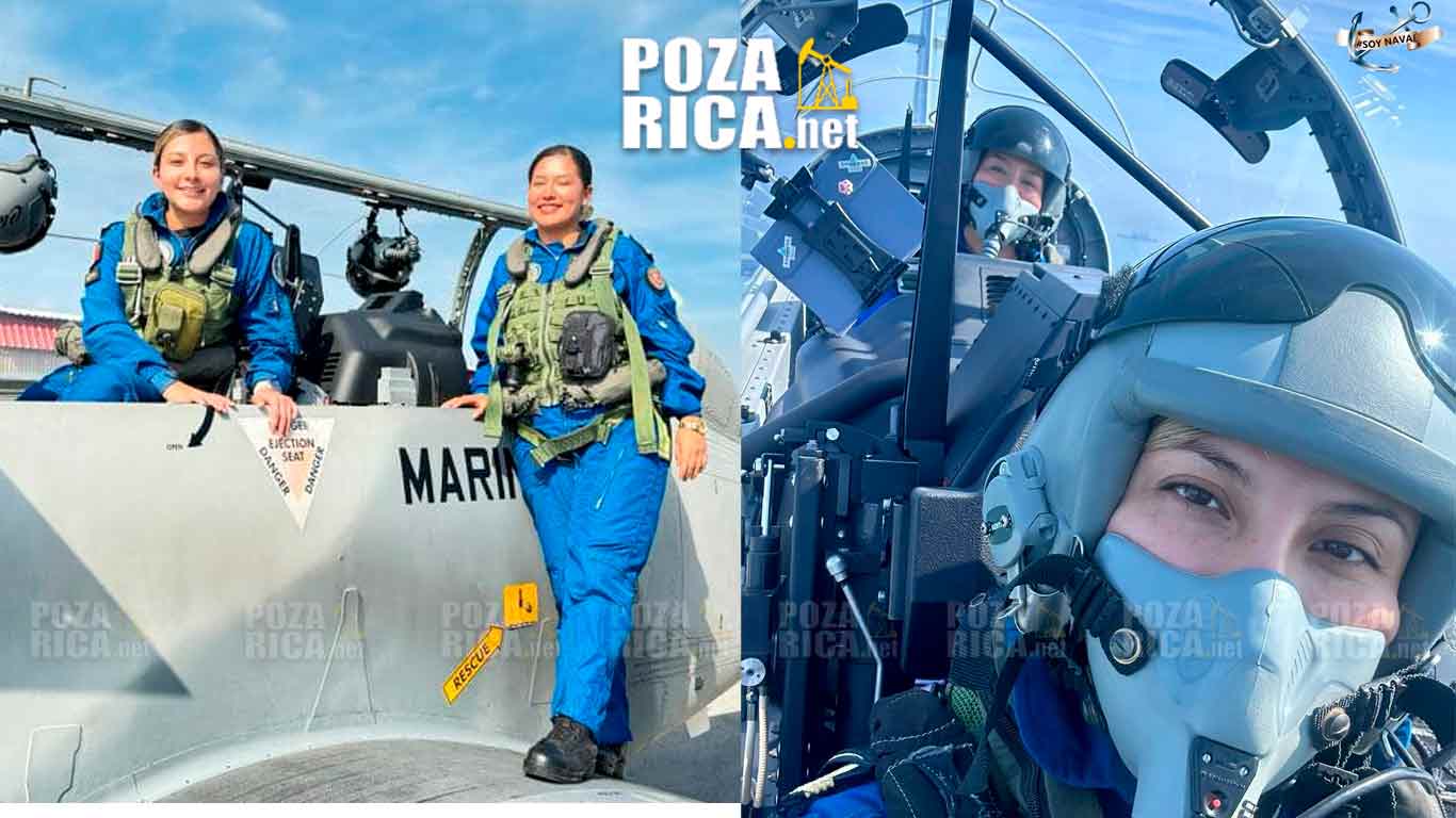 Primera Piloto de la Secretaría de Marina Dirige un Texan T-6C+