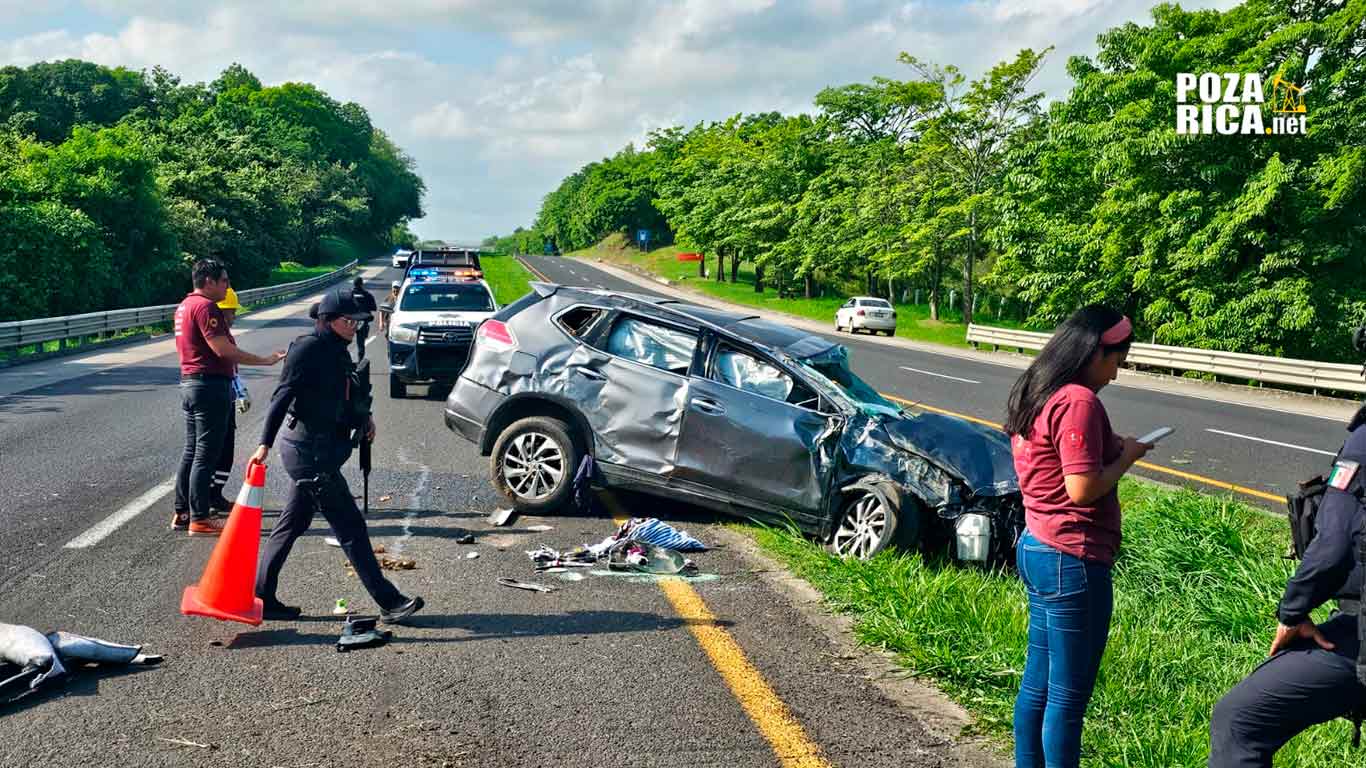 Accidente en Autopista México-Tuxpan Deja Dos Lesionados