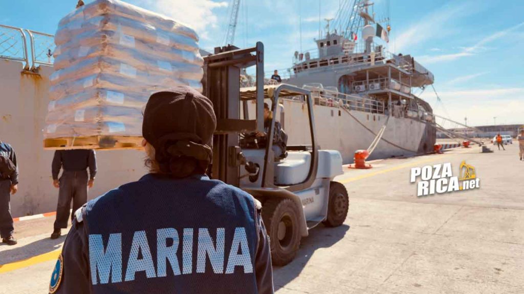 México envía por mar más de 800 toneladas de ayuda humanitaria a Cuba