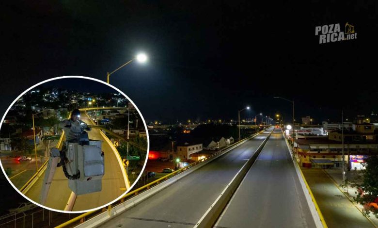 POZA RICA AVANZA EN ILUMINACIÓN DE ESPACIOS PÚBLICOS Y COLONIAS