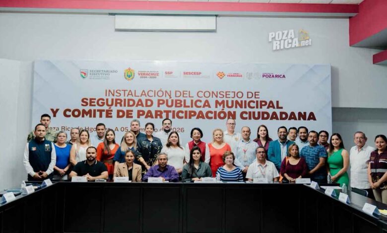 GOBIERNO DE POZA RICA FORTALECE COORDINACIÓN EN MATERIA DE SEGURIDAD CON INSTALACIÓN DE CONSEJO MUNICIPAL