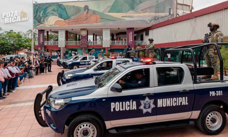 GOBIERNO DE POZA RICA REFUERZA LA SEGURIDAD CON ENTREGA DE NUEVAS PATRULLAS A LA POLICÍA MUNICIPAL
