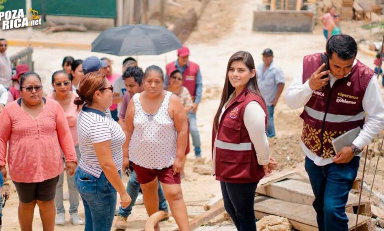 Gobierno de Poza Rica supervisa obras y servicios en distintos sectores de la ciudad