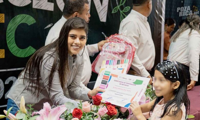 Graduación CAIC: 152 niñas y niños concluyen el preescolar en Poza Rica