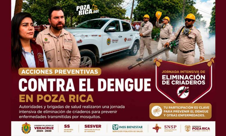 Realizan jornada intensiva para eliminar criaderos de mosquitos en la colonia Palma Sola