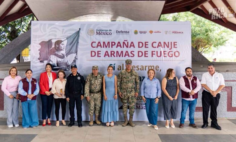 Canje de armas 2026 inicia en Poza Rica