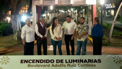 Iluminan primera etapa del camellón central del Blvd. Adolfo Ruiz Cortines