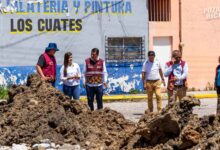 Gobierno de Poza Rica supervisa obras de drenaje sanitario en Cazones y El Vergel