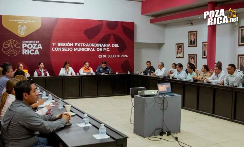 Poza Rica aprueba su Programa Municipal de Protección Civil y activa operativo especial para vacaciones de verano