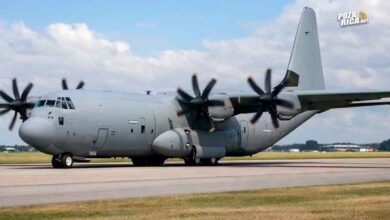 México recibió hoy el primero de dos aviones Super Hércules para la Fuerza Aérea