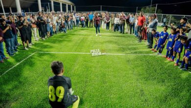 Inauguran nueva cancha de fútbol 5 en la colonia Prensa Nacional de Poza Rica