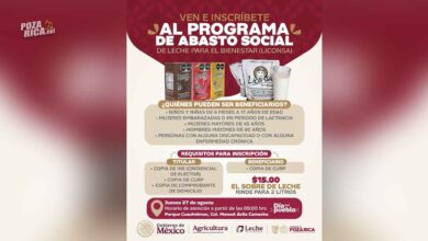 Programa de Abasto Social de Leche llegará a Poza Rica