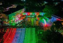 POZA RICA SE VISTE DE FIESTA CON EL ENCENDIDO DE LUCES PATRIAS