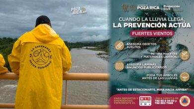 Protección Civil Poza Rica emite recomendaciones ante fuertes vientos