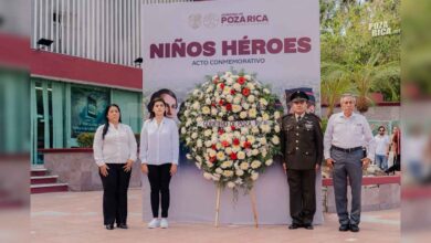 Poza Rica conmemora 179 años de la Gesta Heroica de los Niños Héroes de Chapultepec