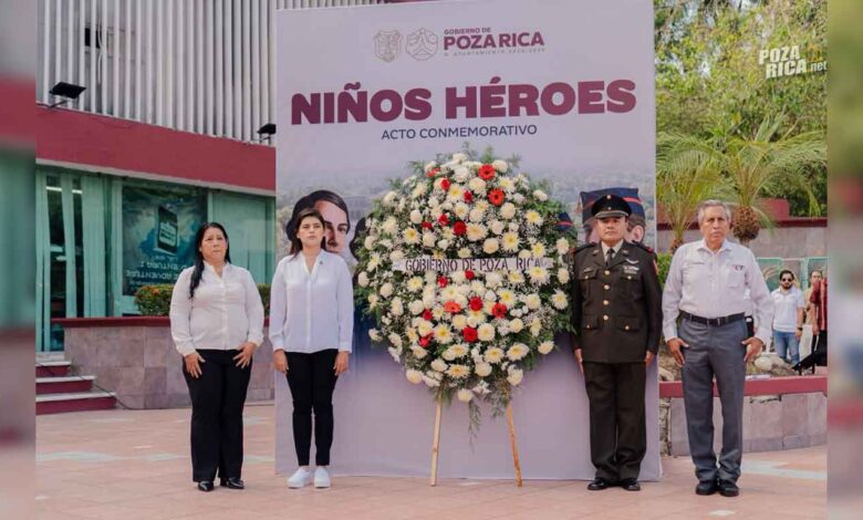 Poza Rica conmemora 179 años de la Gesta Heroica de los Niños Héroes de Chapultepec