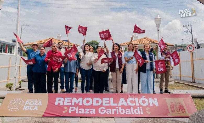 Gobierno de Poza Rica Inicia Rehabilitación de Plaza Garibaldi