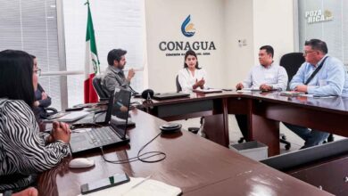 El muro del río Cazones avanza: Adanely da seguimiento al proyecto ante Conagua