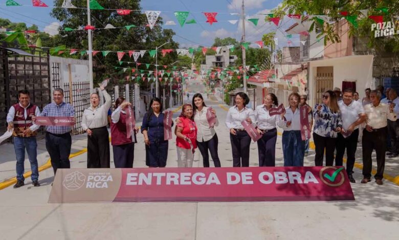 Pavimentan calle Escarcha en la colonia Agustín Lara