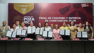 Poza Rica, sede de convenios de capacitación en derechos humanos con la CEDHV