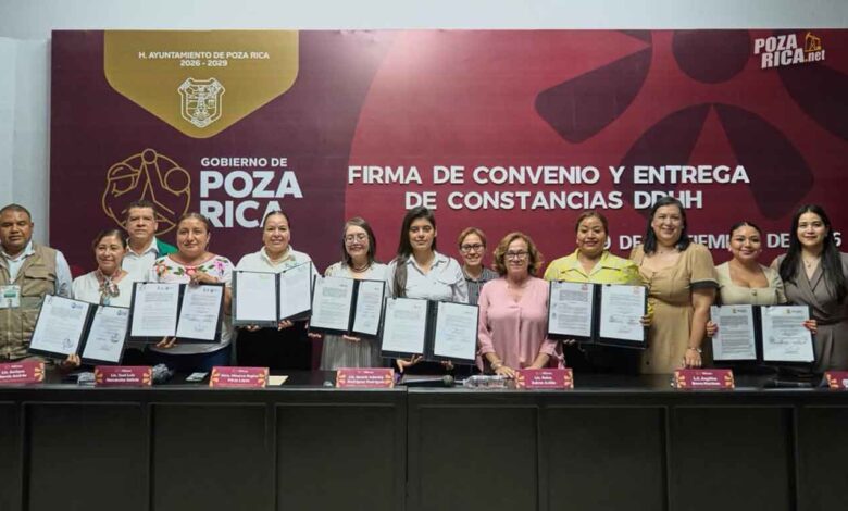 Poza Rica, sede de convenios de capacitación en derechos humanos con la CEDHV