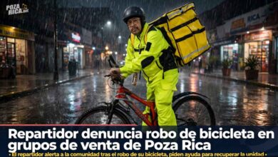 Repartidor denuncia robo de bicicleta en grupos de venta de Poza Rica