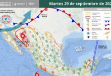 Aviso de temporal por lluvias fuertes del Golfo de México