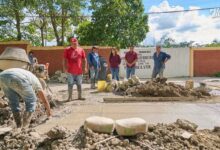 Poza Rica y CAEV cierran socavones tras reparaciones de fugas