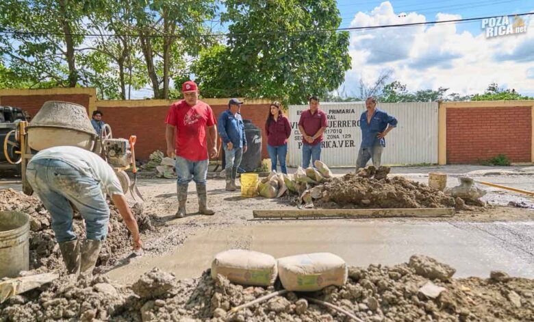 Poza Rica y CAEV cierran socavones tras reparaciones de fugas