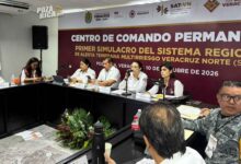 Simulacro con el SAT-VN concluye su primera fase en Poza Rica