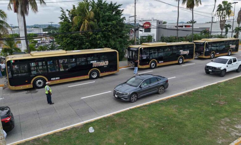 Transporte Totonaco arranca en Poza Rica con 40 autobuses híbridos