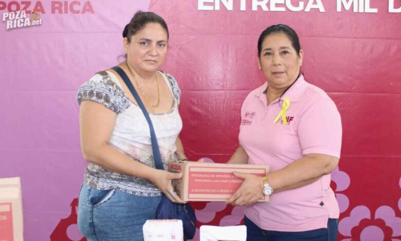 DIF Poza Rica entrega apoyos alimentarios a niños de CAIC